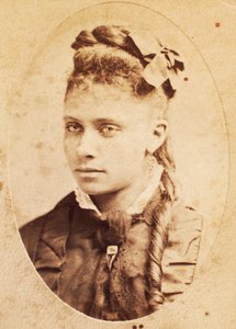 Carte de visite di giovane donna afroamericana, c.1880
