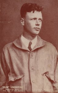 Charles Lindbergh, aviatore americano che ha compiuto il primo volo transatlantico in solitaria da American Photographer