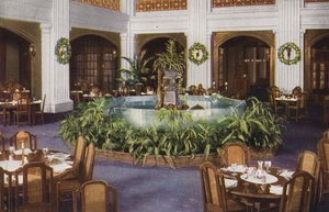 Chicago: Fontana nella sala South Grill, Marshall Field and Co (foto a colori) da American Photographer