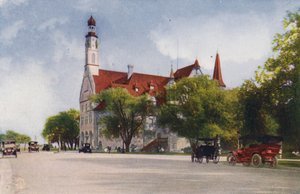 Chicago: Edificio tedesco, Jackson Park (foto a colori) da American Photographer