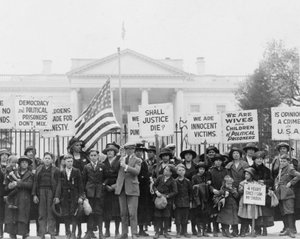 Bambini alla Casa Bianca che chiedono al Presidente il rilascio dei prigionieri politici, 1922