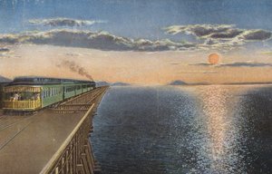 Attraversamento del Grande Lago Salato al tramonto (foto a colori) da American Photographer