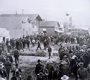 Dawson City durante la corsa all