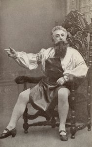 Emil Fischer, nel ruolo di Hans Sachs, in "Die Meistersinger Von Nurnburg" (foto b/n) da American Photographer