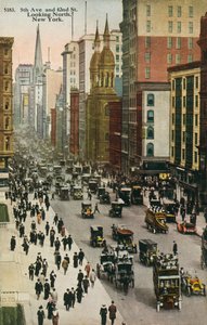 Fifth Avenue e 42a Strada, New York (foto a colori) da American Photographer