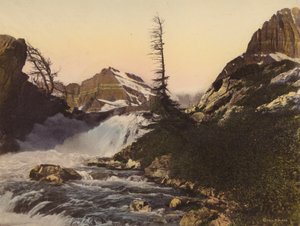 Parco nazionale dei ghiacciai: Cascate McDermott e Monte Gould (foto a colori) da American Photographer