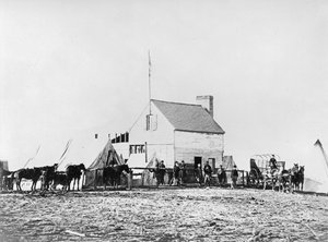 Quartier generale della Commissione Sanitaria, Brandy Station, Virginia, 1863