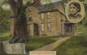Casa di Louisa M Alcott e delle sue Piccole donne, Concord, Massachusetts, USA (foto a colori) da American Photographer