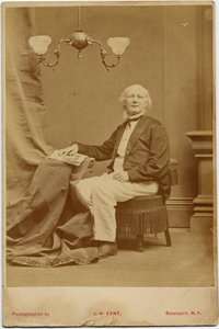Horace Greeley (1811-72), politico e editore di giornali americano da American Photographer