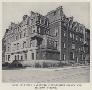 Casa di Henry Marquand, Sixty-Eighth Street e Madison Avenue da American Photographer