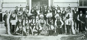 Delegazione indiana di capi Sioux a Washington D.C. per protestare contro la violazione del Trattato di Fort Laramie del 1868 da American Photographer