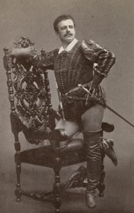 Jean de Reszke, nel ruolo di Raoul, in "Les Huguenots" (foto b/n) da American Photographer