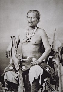 Manuelito (1818-93) capo supremo della Nazione Navajo 1870-84 da American Photographer