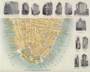 Mappa del Borough di Manhattan da American Photographer