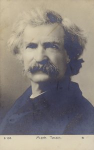 Mark Twain (1835-1910), scrittore americano (foto b/n) da American Photographer