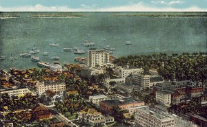 Miami, Florida, 1925 circa: Veduta a volo d