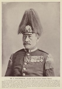 Mr E Ruscheweyh, capo della banda di fanteria tedesca
