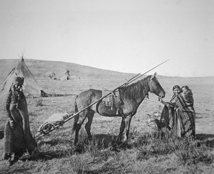 Popolo Cree dei nativi americani del Canada occidentale, c.1890 da American Photographer