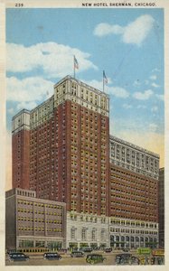 Nuovo Hotel Sherman, Chicago, Illinois, USA (foto a colori) da American Photographer