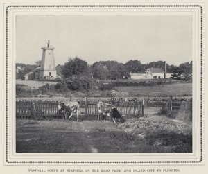Scena pastorale a Winfield, sulla strada da Long Island City a Flushing da American Photographer
