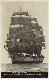 Nave pirata, costruita a Glasgow, Scozia, 1886