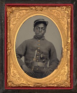 Ritratto di soldato, c. 1863 (foto) da American Photographer