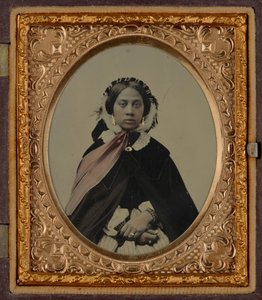 Ritratto di donna, forse Josephine Folks, 1860 ca. 1860 (foto) da American Photographer