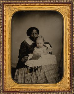 Ritratto di donna e bambino, 1860 ca. 1860 (foto) da American Photographer
