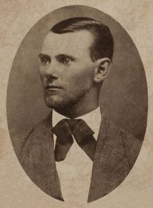 Ritratto del fuorilegge Jesse James (1847-1882)