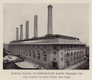 Centrale elettrica, Interborough Rapid Transit Co. da American Photographer