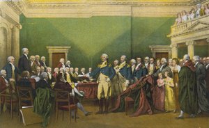 Dimissioni del generale Washington, Annapolis, 23 dicembre 1783 (foto a colori) da American Photographer