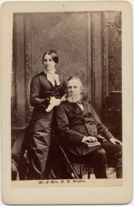 Rutherford Birchard Hayes (1822-93), 19º Presidente degli Stati Uniti, e Lucy Ware Webb Hayes (1831-89), sua moglie