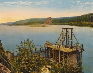 Ruota dei salmoni sul fiume Columbia (foto a colori) da American Photographer