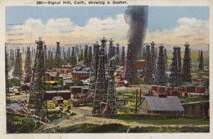 Signal Hill, California, che mostra un Gusher (foto) da American Photographer