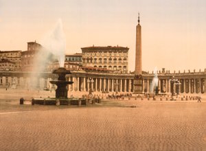 Piazza San Pietro in Vaticano, Roma, c.1890-1900 da American Photographer
