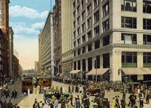 State Street, vista verso nord da Madison Street da American Photographer