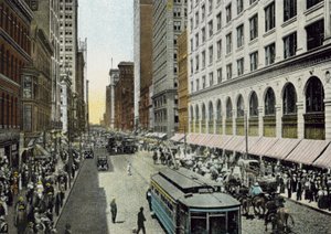 State Street, guardando a nord da Van Buren Street da American Photographer