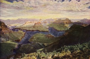 Alba dal sentiero Hermit, Parco Nazionale del Grand Canyon (foto a colori)