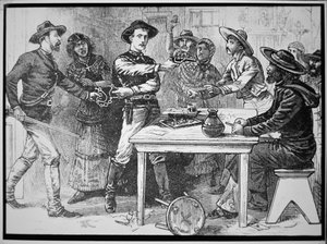Texas Rangers che arrestano un fuorilegge messicano, c.1880 da American Photographer