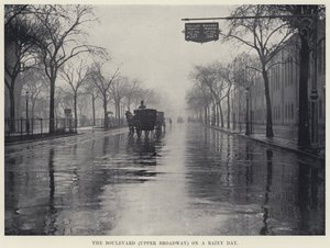 Il Boulevard (Upper Broadway) in un giorno di pioggia da American Photographer