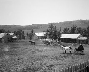 Il ranch Haylie, Contea di Crook, Wyoming, c.1890 da American Photographer