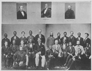 Il Petit Jury convocato per processare il presidente Jefferson Davies (foto in b/n) da American Photographer