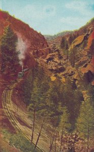 La scaletta, sulla Pikes Peak Cog Road, Colorado (foto a colori) da American Photographer