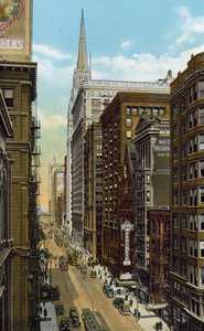 Washington Street, vista verso est da Wells Street da American Photographer