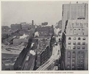 Dove le linee ferroviarie elevate della Sixth e Ninth Avenue divergono da American Photographer