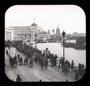 Esposizione Colombiana Mondiale: vista esterna, Chicago, 1893