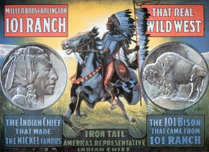 Poster del 101 Ranch Wild West Show, con 