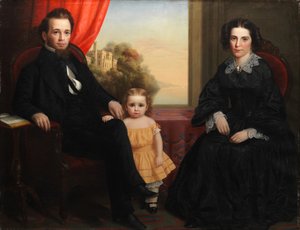 Ritratto di gruppo familiare, c.1850 da American School