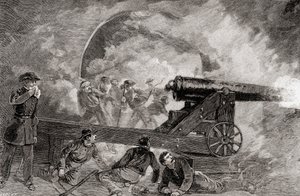 Una casamatta durante il bombardamento alla Battaglia di Fort Sumter, 12 aprile da American School