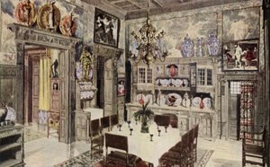 Un modello di sala da pranzo tedesca da American School